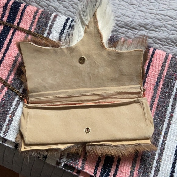 Axis deer hide clutch purse - Picture 2 of 4